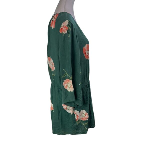 O'Neill Indica Floral Short Romper Green Size Medium - Picture 3 of 10
